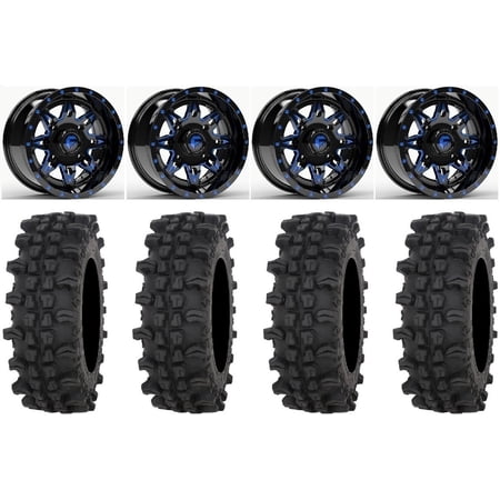 Fuel Lethal Blue 15 Wheels 32 ACP Tires Sportsman RZR Ranger