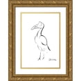 thumbnail image 1 of Shefranov, Olga 23x32 Gold Ornate Wood Framed with Double Matting Museum Art Print Titled - Bird Outline, 1 of 4