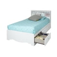 thumbnail image 4 of South Shore Crystal Twin Mates Bed in Pure White, 4 of 6