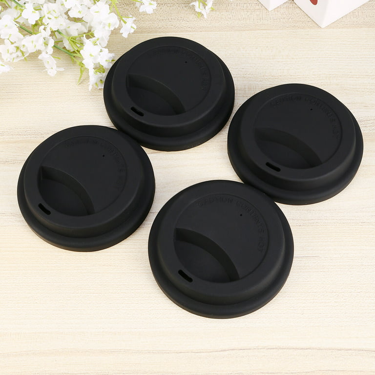  Keweilian Silicone Cup Covers (Set of 4) ， Multicolored for  Mugs, Tea Pots,Flexible Hot Cup Lids for Coffee & Tea: Home & Kitchen