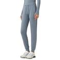 thumbnail image 3 of Pantalones de Yoga de Cintura Alta para Mujer con Puños Ajustables con Cordón y Bolsillos, Ideales para Correr o Hacer Ejercicio. Azul Belga M, 3 of 10