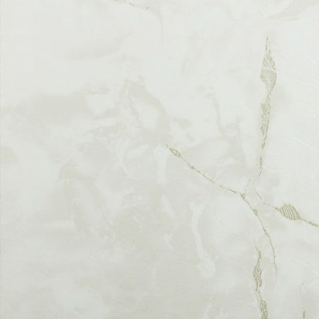 Achim Nexus Classic White with Grey Veins 12x12 Self Adhesive Vinyl Floor Tile - 20 Tiles/20 sq. (Best Tile For Kitchen And Bathroom Floors)