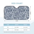 thumbnail image 3 of Bingfone Paisley4 Car Windshield Sunshade,Sun Foldable Sun Shield Sun Visor for Car - Medium, 3 of 8