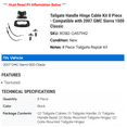 thumbnail image 2 of Tailgate Handle Hinge Cable Kit 8 Piece - Compatible with 2007 GMC Sierra 1500 Classic, 2 of 2
