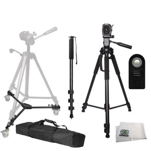 Professional Tripod Package Includes Professional 72inch 3way