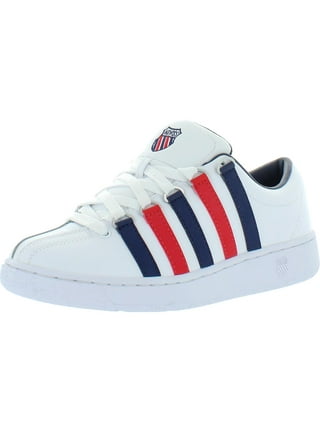 Red white and blue sneakers deals
