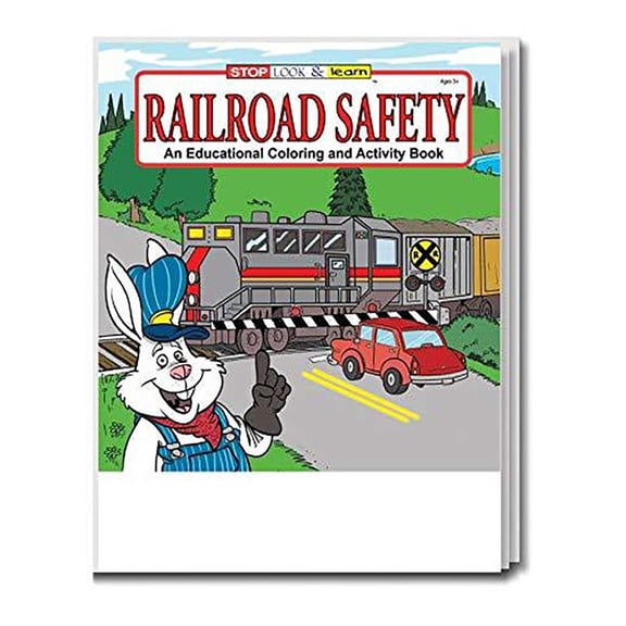 ZoCo: 25 Pack - Railroad Safety Kid's Coloring & Activity Books
