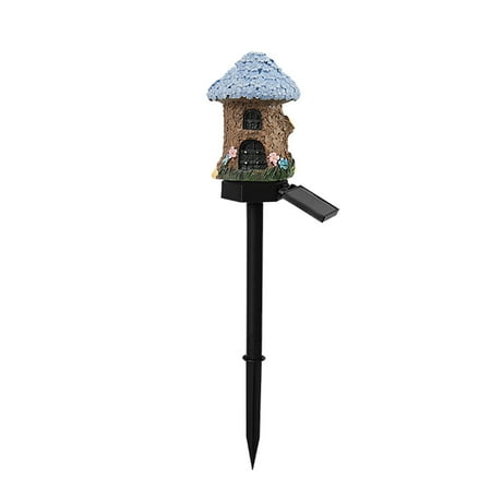 

BNisBM Solar Powered Small House Lights Resin Lights New Courtyard Lights Tree Lights Cartoon House Lights Lights And Floor Mounted Lights Hot-Selling Model