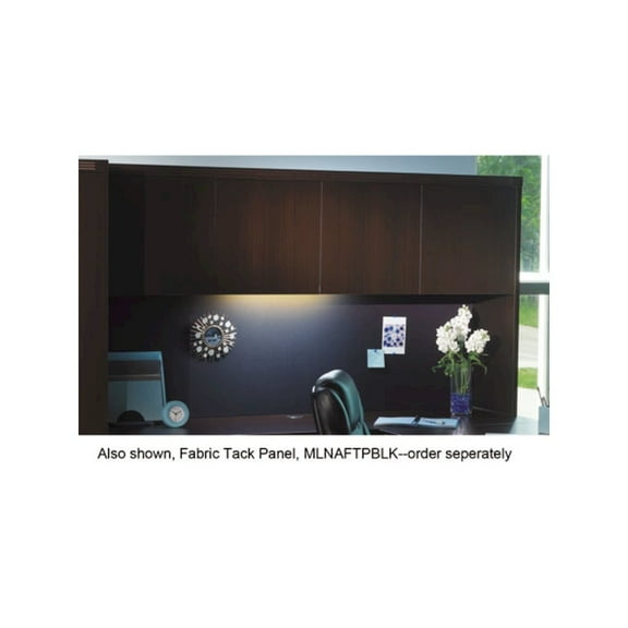 Safco Mayline Aberdeen Series Laminate Wood Door Hutch, 72w x 15d x 39 1/8h, Mocha