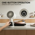 thumbnail image 3 of CIARRA Portable Range Hood with Detachable Aluminum Filter, Large Oil Collection Cup, Portable Kitchen Exhaust Fan for Indoor BBQ, Hot Pot,Ivory, 3 of 7