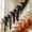 #4/72inch, variant on Black Leaf Garland with Purple Lights, Halloween Artificial Hanging Fall Leave Vines with LED, Black Halloween Vine for Indoor, Fall Floral Garlands Thanksgiving Decor for Home Wedding Party 68.9inch
