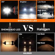9005 9006 Combo LED Headlight Bulbs for Toyota Corolla 2001-2013 High Low Beam Lights White,c9