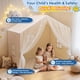 thumbnail image 2 of Carpa de Juego Infantil Xiaowantong Grande, 140 cm de Largo, con Colchoneta y Luces, 2 of 7