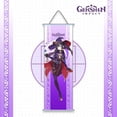 thumbnail image 5 of Pergamino de pared del póster del personaje de Genshin Impact. Decoración de pared Genshin de poliéster de 26,5" (mona) Mona -, 5 of 5