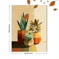 thumbnail image 3 of Potted Plants Canvas Print, Suitable for Living Room, Bedroom, Office, Kitchen, Dining Room, Hallway, Cafe, Bookstore Decor, 3 of 8