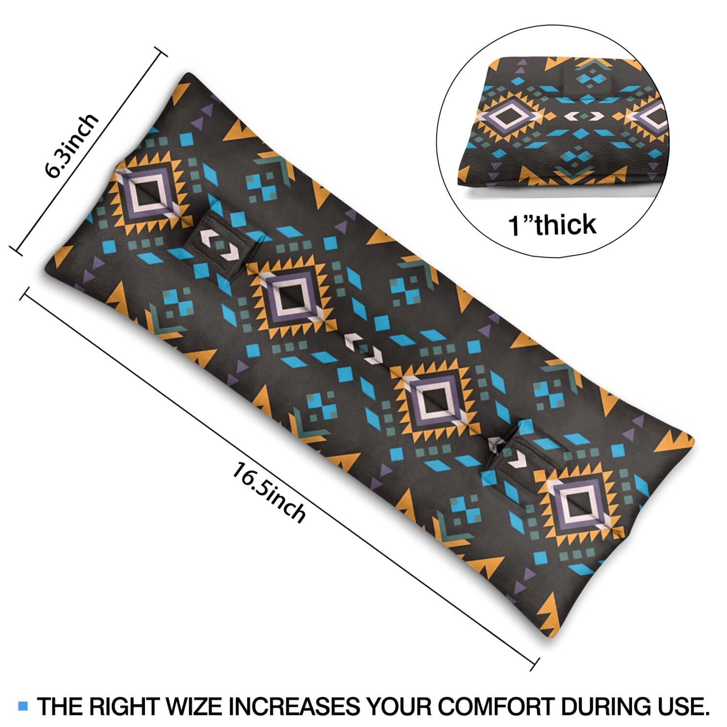 Chest Protection Seat Belt Pillow Post-Mastectomy Comfort Cushion (Bohemian)