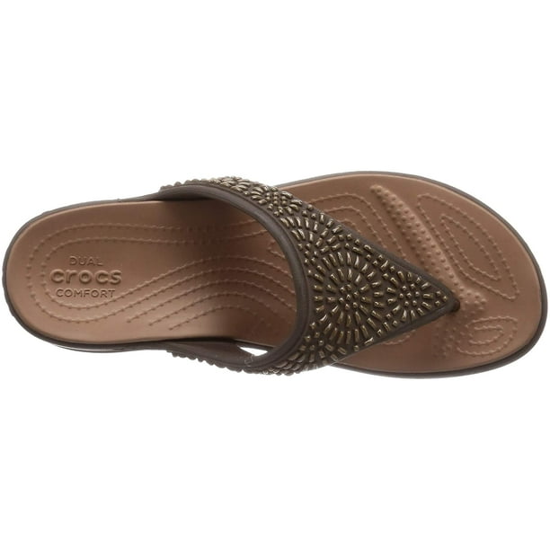 Diamante top wedge sandals