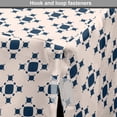 thumbnail image 4 of Abstract Dog Crate Cover, Composition of Round Squares Repeated Diagonally in Monochrome Style, Easy to Use Pet Kennel Cover for Dogs, 35" x 23" x 27", Night Blue Pale Eggshell, by Ambesonne, 4 of 6