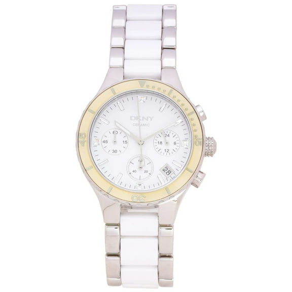 DKNY Women's Chronograph White Dial White Dial Watch - NY8502