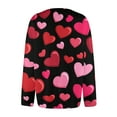 thumbnail image 6 of Women's Cute Sweater Cardigan Heart Print Y2K Button Open Front Cardigans Knitted Valentine's Day Outerwear, 6 of 6