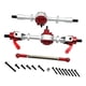 thumbnail image 2 of Kit de eje de acero de aleación de zinc para coche RC, resistente, puente delantero y trasero, accesorios de repuesto Rojo Plata, 2 of 7