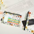 thumbnail image 2 of FORMRS 2 Pack Pencil Pouch for 3 Ring Binder with Clear Window Zipper Case, Watercolor Wildflowers Pattern, 2 of 6