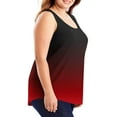 thumbnail image 3 of AherBiu Plus Size Tank Tops for Women Gradient Color Crewneck Sleeveless Camisole Shirts Summer Top Tees, 3 of 6