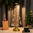 thumbnail image 6 of Hoosue Christmas Tree Lamp, 13 Inch Battery&USB Powered Spiral Christmas Tree Lava Lamp with Star Topper, Christmas Tree Light for Home Bedroom Xmas Decoration, Gold, 6 of 8