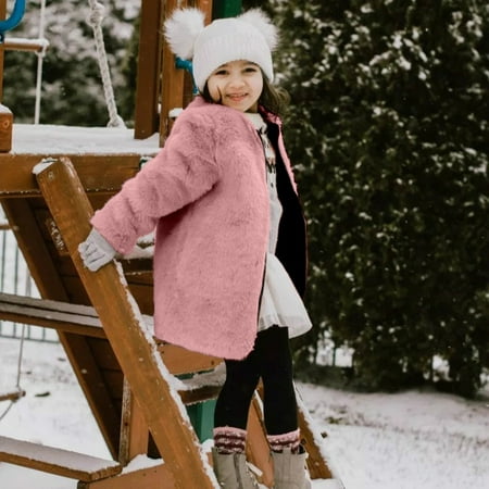 

Leutsin Toddler Baby Kids Girls Windproof Winter Fleece Coat Thicken Warm Outwear