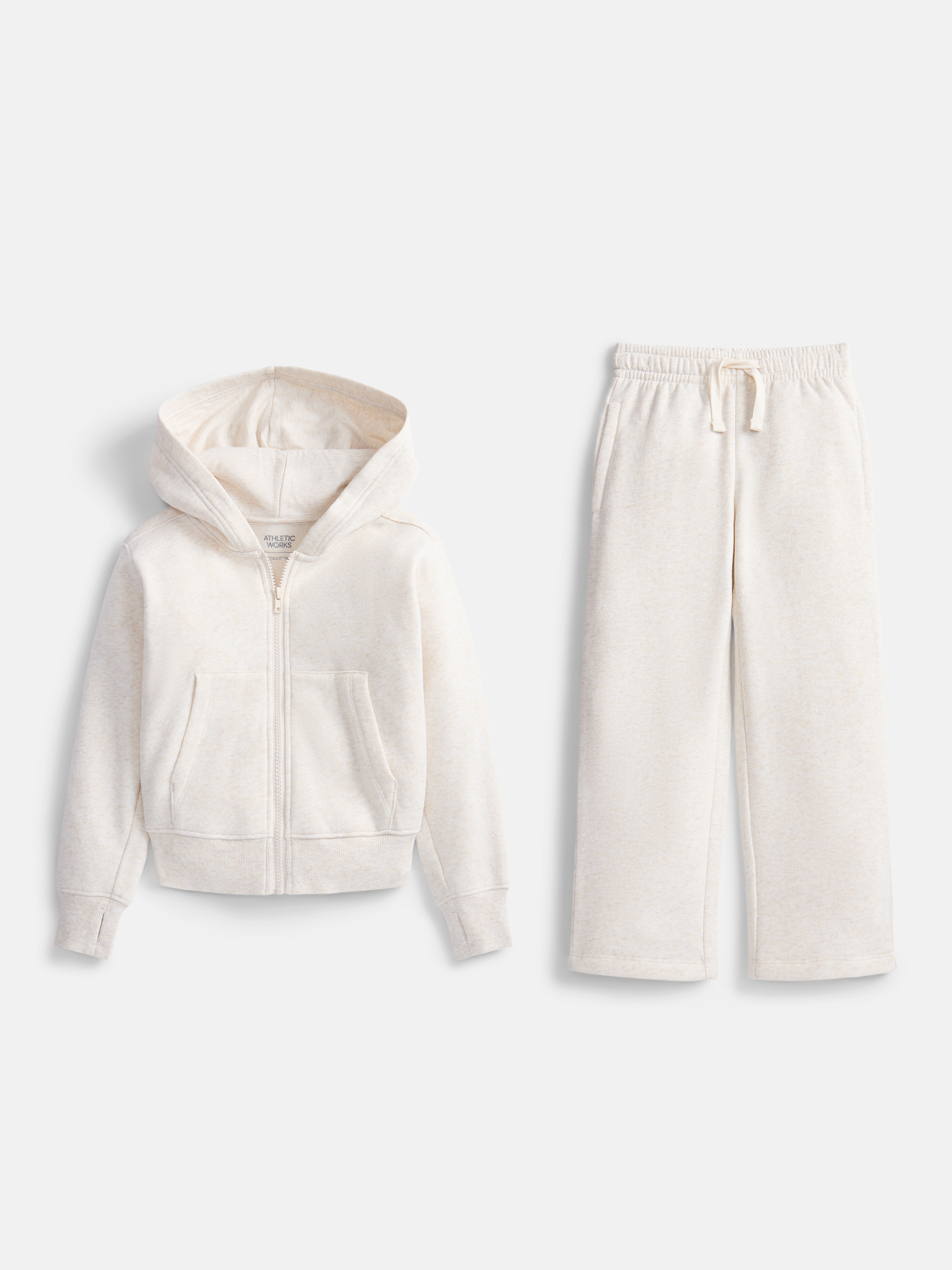 Athletic Works Boys Fleece Zip Hoodie and Sweatpants Set photo 1