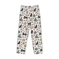 thumbnail image 4 of Xecao Black Cat And Snake Men's Straight Lounge Pajama Pants: The Ultimate in Comfortable Sleepwear, 4 of 9
