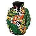 thumbnail image 1 of Sudadera con capucha y cremallera de manga larga con textura abstracta de animal para hombre, chaqueta informal de hip hop con estampado 3D, estilo Harajuku, unisex para adolescentes, 1 of 6