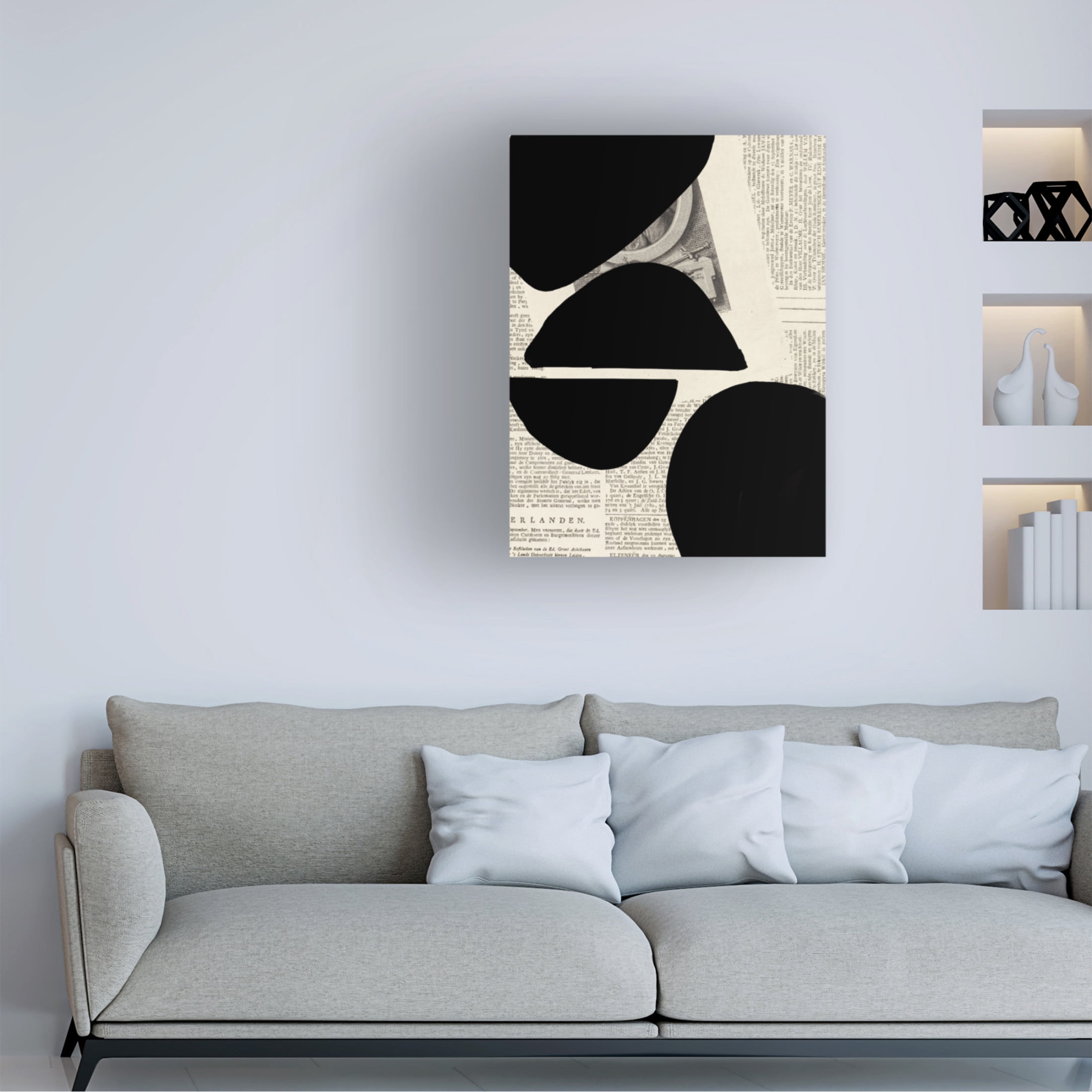 Trademark Fine Art Yopie Studio Abstract Paper VIII Canvas Wall Art
