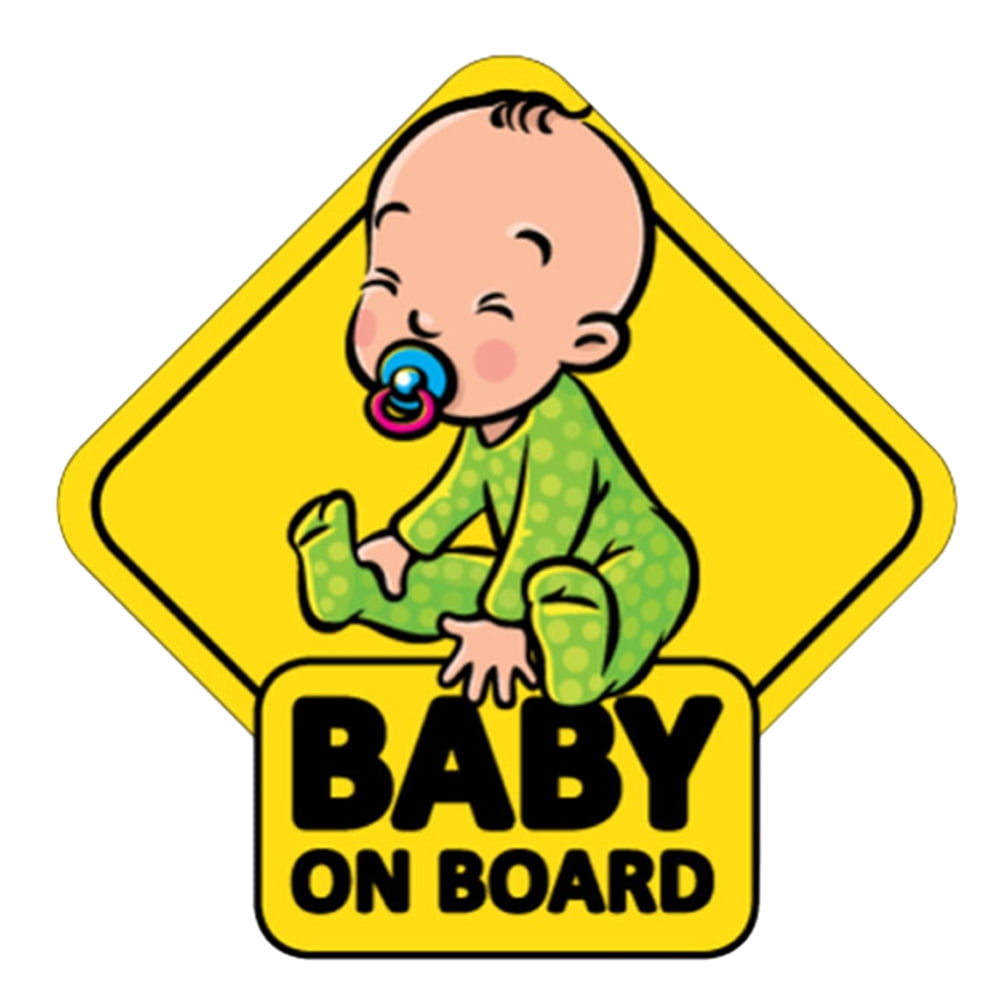 vork extreem beest BABY ON BOARD Car Auto Body Window Reflective Sticker Warning Sign  Decoration - Walmart.com