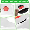 thumbnail image 3 of 20 Pcs Album Protector Covers for Album Vinyl Records,Tutuviw 7" LP Record Jackets for Collections Storage,Cardboard Vinyl Record Sleeves with Hole, Vinyl Record Inner Sleeves, White, 3 of 8