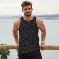 thumbnail image 6 of Fotbe Spider Web Black Pattern Men's Quick Dry Workout Tank Top Gym Muscle Tee Fitness Bodybuilding Sleeveless T Shirt Breathable Workout Shirt-Large, 6 of 9