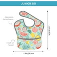 thumbnail image 4 of Kdxio Bright Peach Bibs For Babies, Baby Bibs for Eating, Toddler Bibs, Waterproof Bibs, Feeding Bibs, for Toddlers, Boys, Girls, 4 of 8
