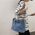 thumbnail image 2 of Bolso bandolera grande de mezclilla para mujer, 2 of 2