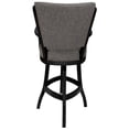 thumbnail image 2 of Classic Counter Solid Wood Bar Stool 26" Seat - Mojave Gray Fabric - Black, 2 of 3