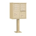 thumbnail image 5 of Cluster Box Unit with 8 Doors and 2 Parcel Lockers in Gray with USPS Access Type I, 5 of 6