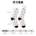 thumbnail image 3 of Fotbe Cute Dinosaur Calcetas Largas con Estampado para Hombre y Mujer – Calcetas de Compresión Transpirables y Elásticas, Viajar y Uso Diario Talla 5-11, 3 of 6
