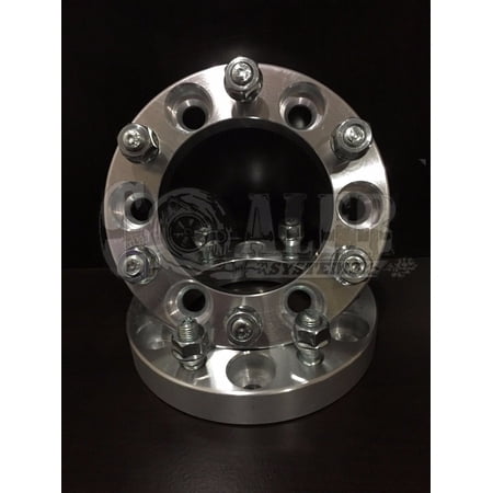 2 X 6x5.5 Wheel Spacers 1" Thick M12-1.5 studs 6 lug Adapters Fits Dodge Raider