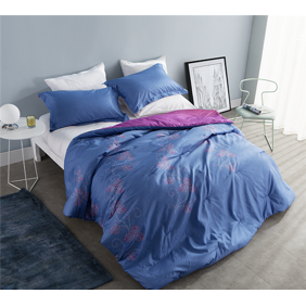 Byb Peacock Blue Pin Tuck Comforter Walmart Com