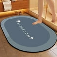 thumbnail image 3 of Todaioua Bath Mat, Bathroom Mat Rugs Super Absorbent Shower Mats Non Slip Quick Dry Thin Rubber Mats for Bathroom Floor Fit Under Door, Shower Rug for Bathtub, Shower, 3 of 7