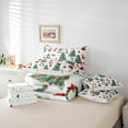 thumbnail image 6 of jejeloiu Cute Santa Claus Bedding Comforter Set 7 Pieces,Happy New Year Full Bedding Set,Christmas Tree Gifts Fitted Sheet Flat Sheet For Children,Super Cozy Room Decor Reversible, 6 of 8