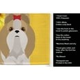 thumbnail image 5 of Summer Sunflowers Gold and White Shih Tzu Kitchen Towel, 5 of 5