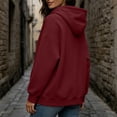 thumbnail image 6 of Horkkom Hoodies for Women Casual Comfort Fall Sweatshirts Drawstring Loose Pullover Hoodie with Pockets XL, 6 of 8