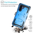 thumbnail image 5 of Takfox Case For Samsung Galaxy A17 5G ,Shockproof Heavy Duty Rugged Locking Swivel Holster Belt Clip Kickstand Full Body Hard Shell Phone Cover Case,Blue, 5 of 7
