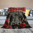 thumbnail image 2 of Orinice Romantic Warm Lightweight Blanket Soft Fleece Blankets Throw Blanket Living Rooms Sofa Decor Cow Gifts All Seasons 3 Sizes 60x80in, 2 of 6