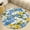 style, variant on Floral Colorful Flower Soft Bedroom Round Area Rug, Washable Cute Nursery Circle Throw Mat, Non-Slip Contemporary Small Low Pile Floor Carpet for Dorm Bedside